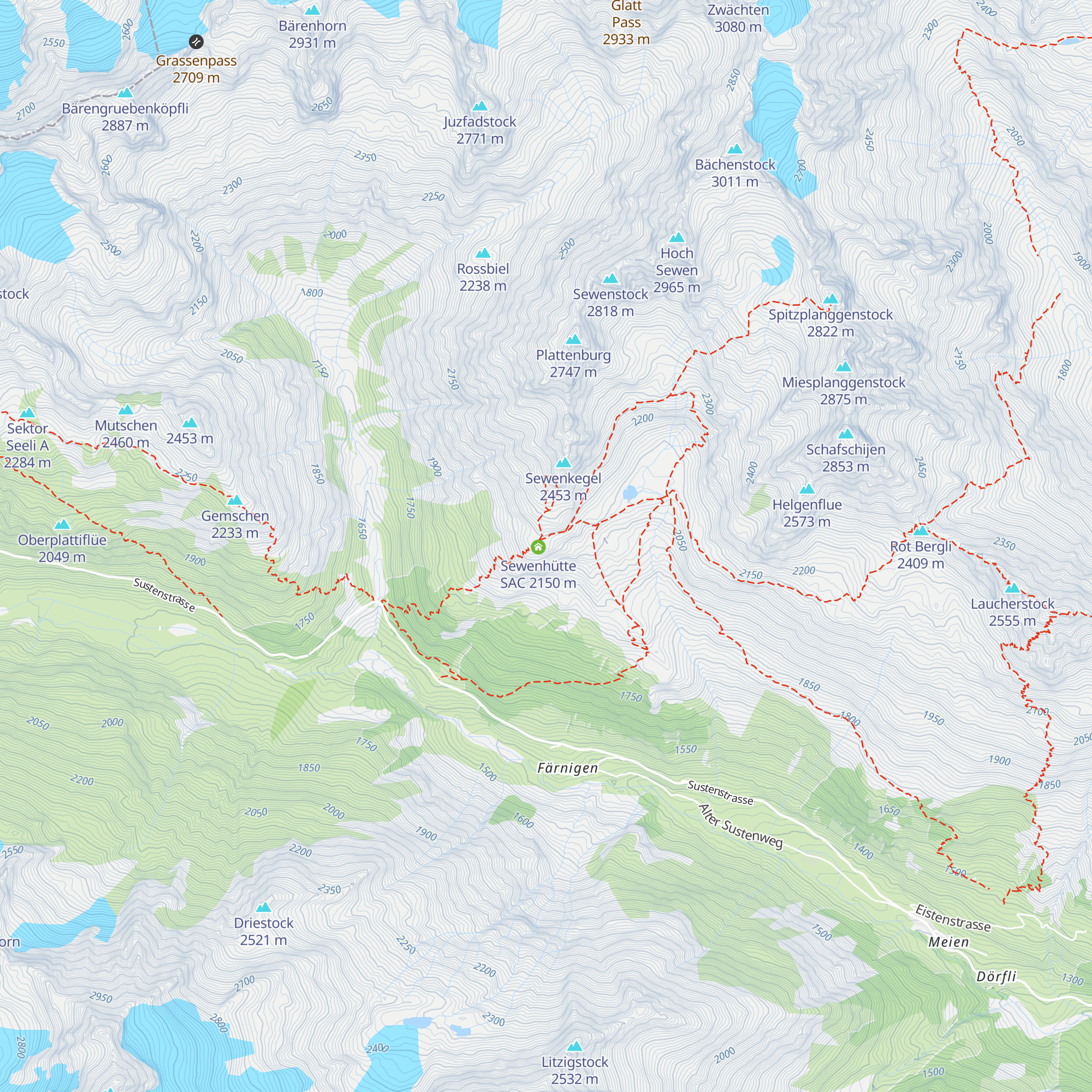 Seewenhütte map