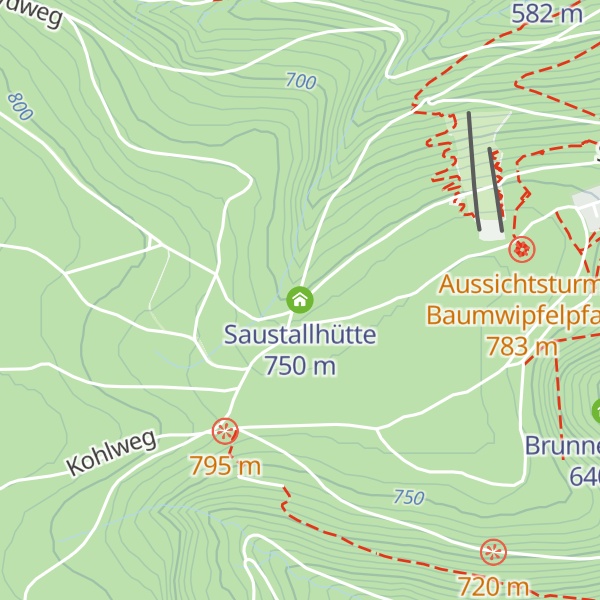 Map of Saustallhütte