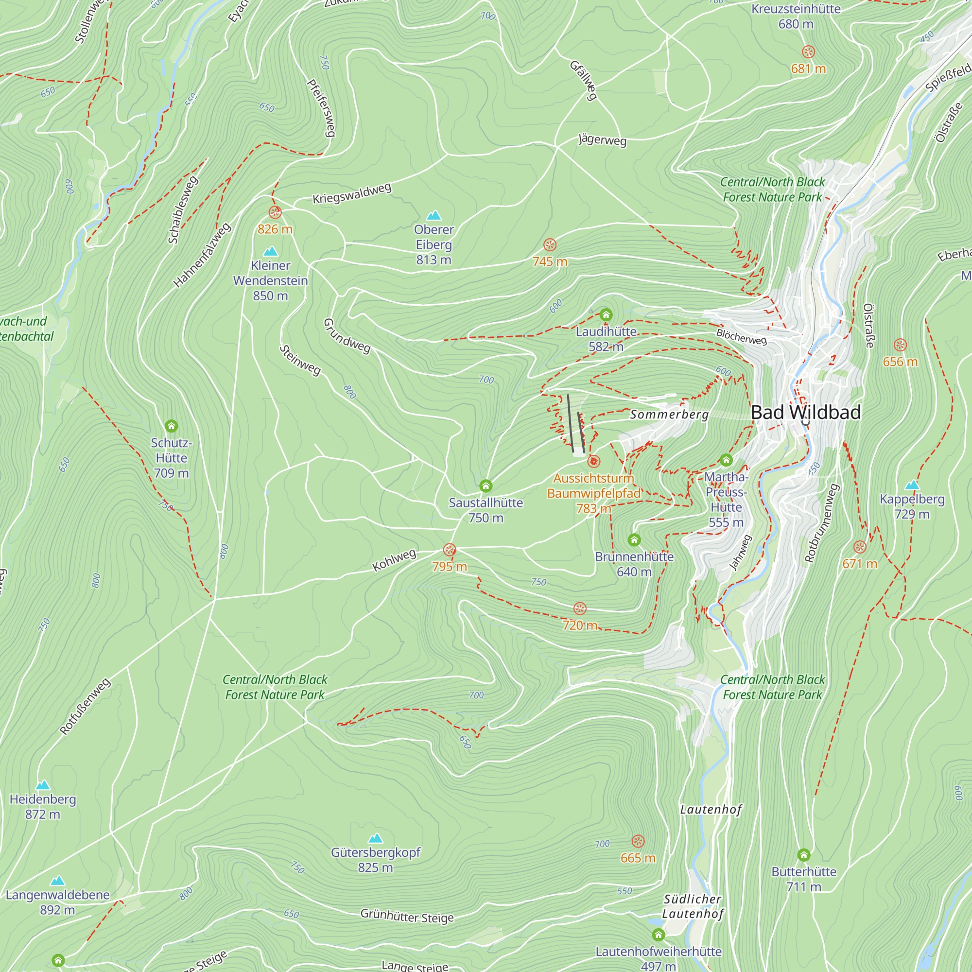 Saustallhütte map