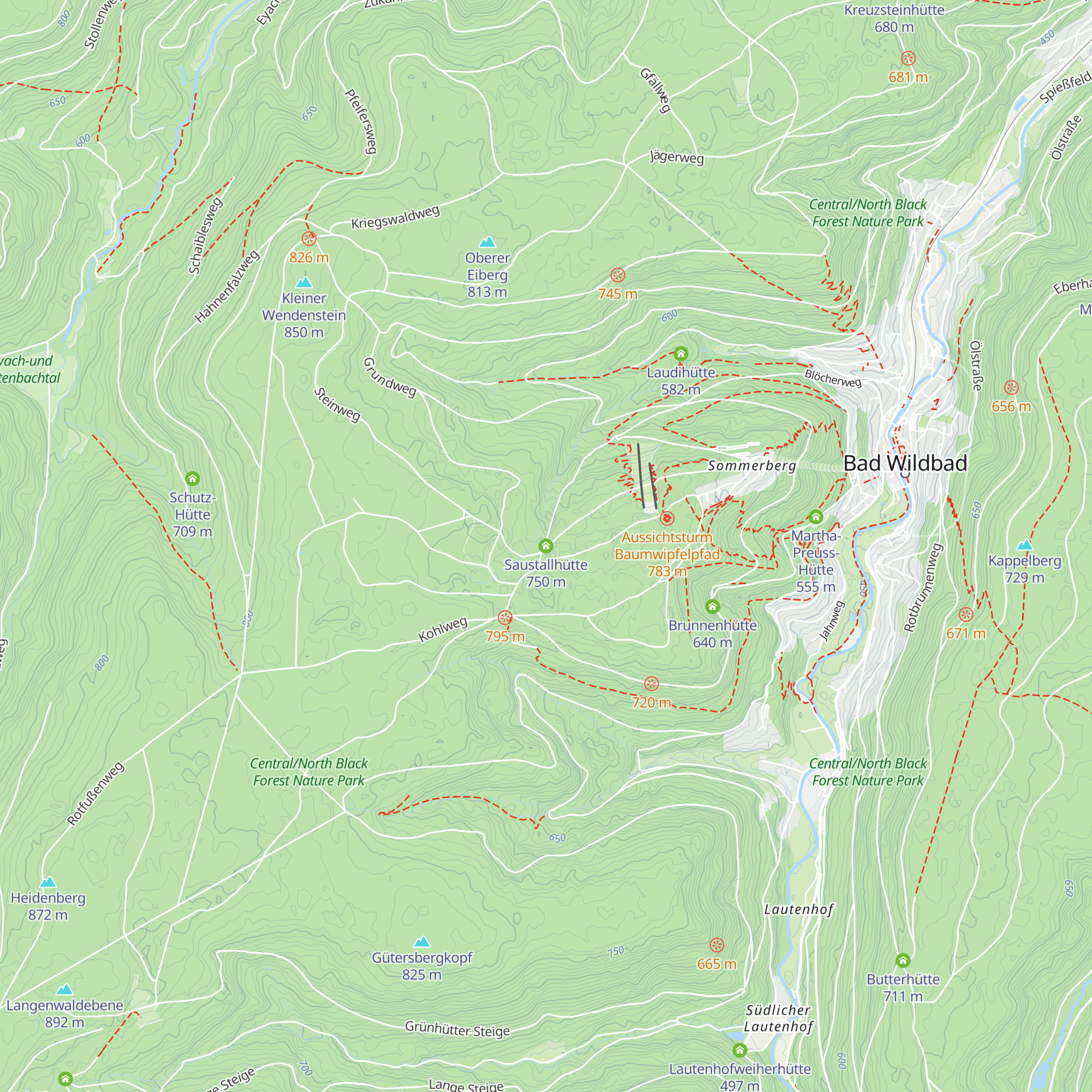 Saustallhütte map