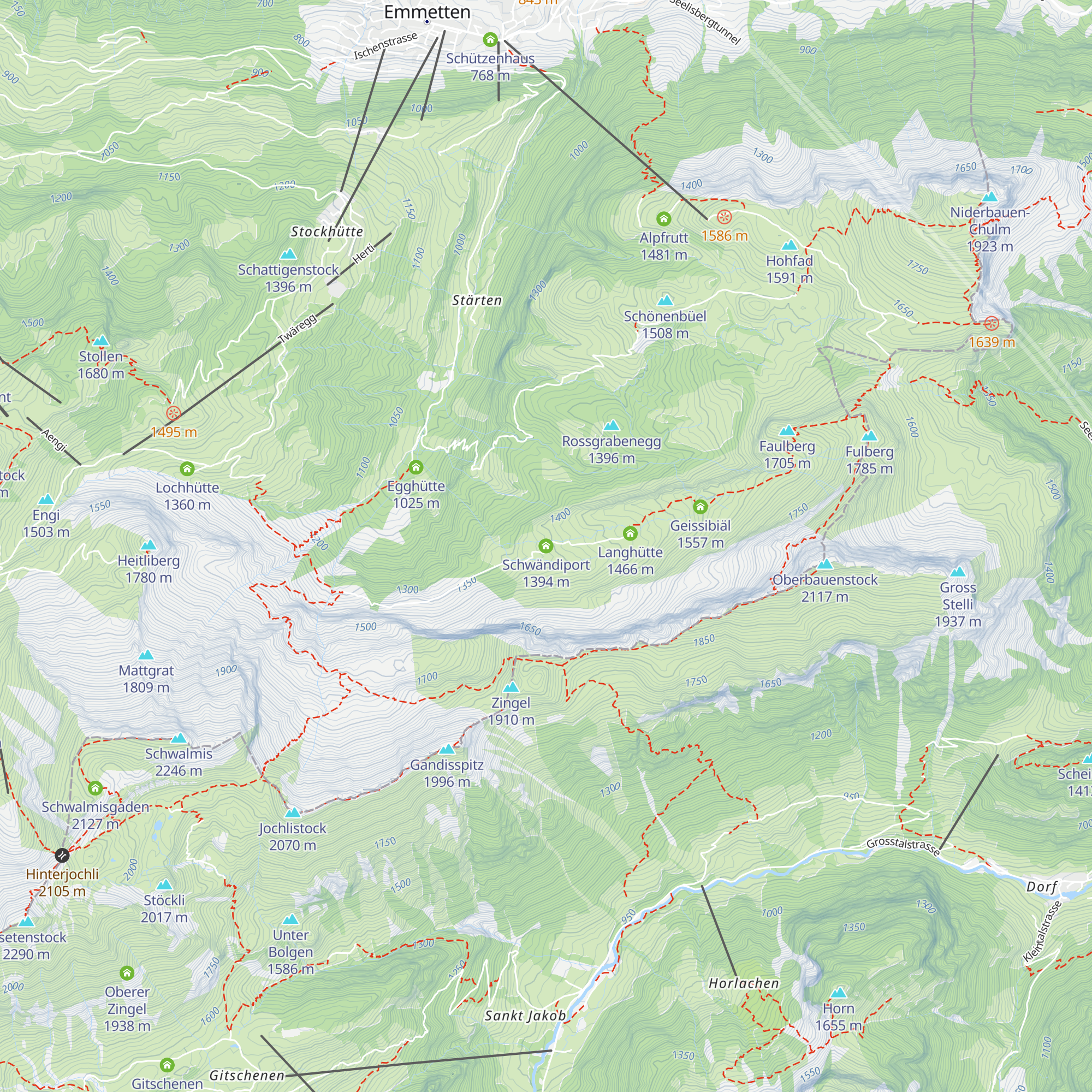 Schwändiport map