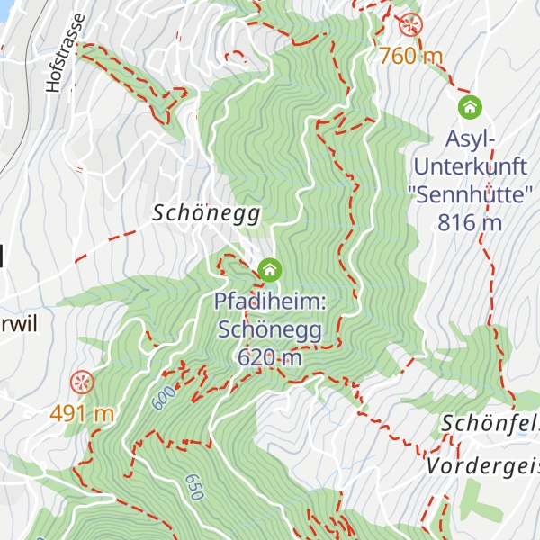 Map of Pfadiheim: Schönegg