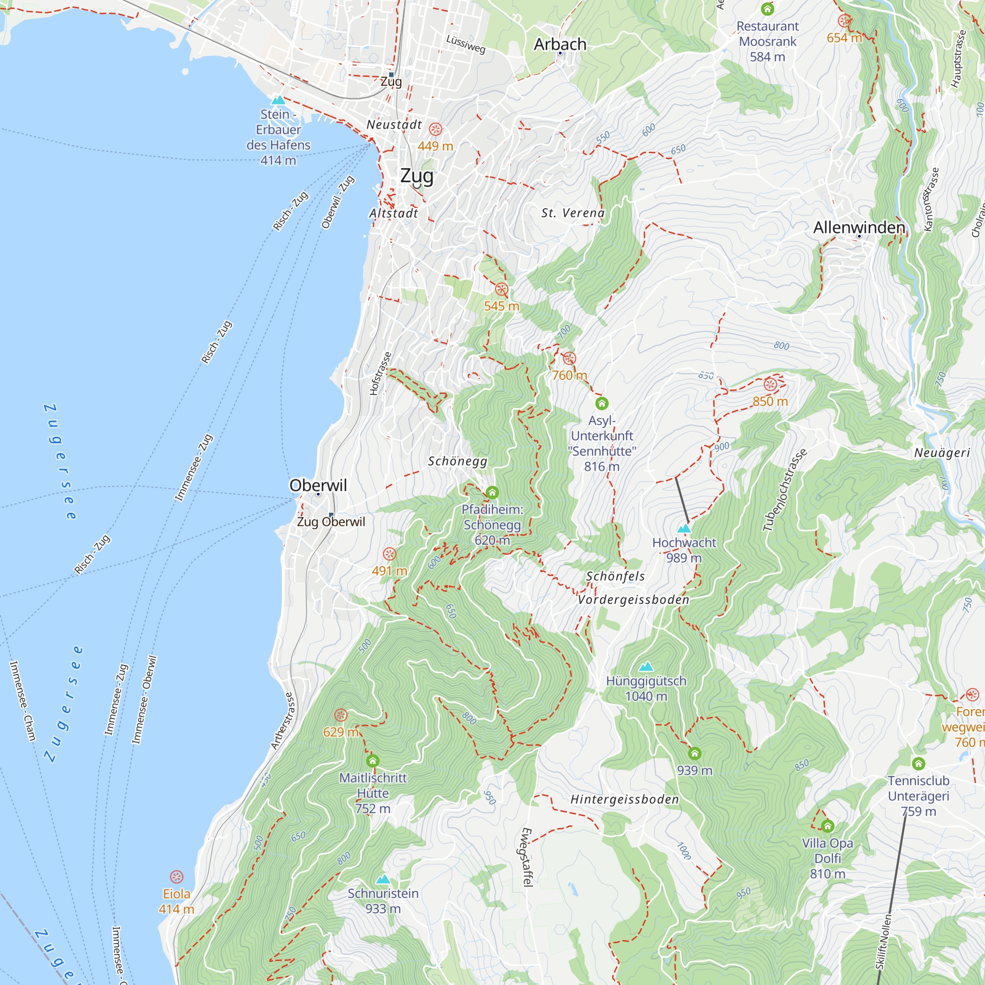 Pfadiheim: Schönegg map