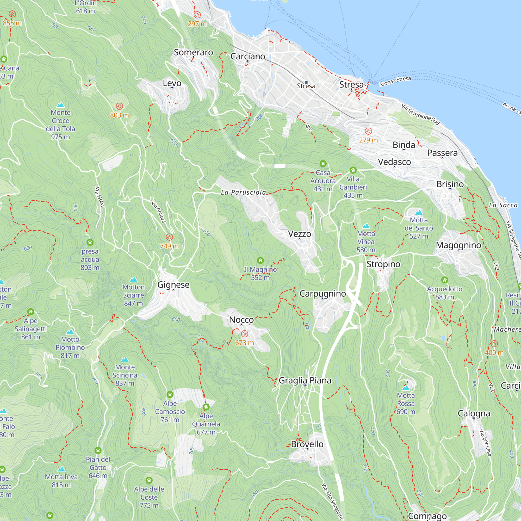Il Maghino map