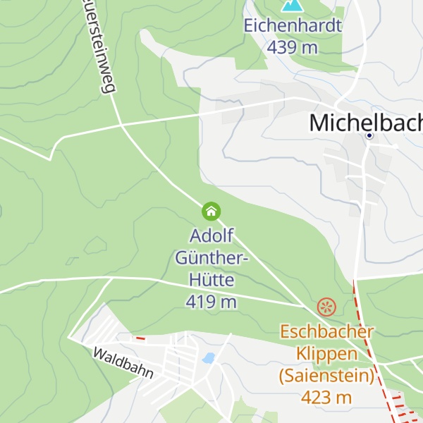 Map of Adolf Günther-Hütte