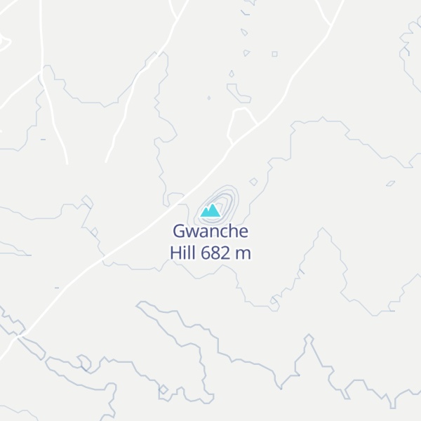 Map of Gwanche Hill