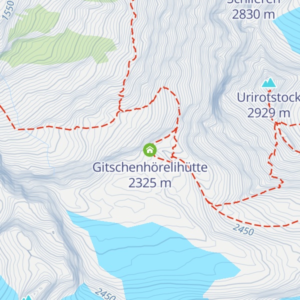 Map of Gitschenhörelihütte