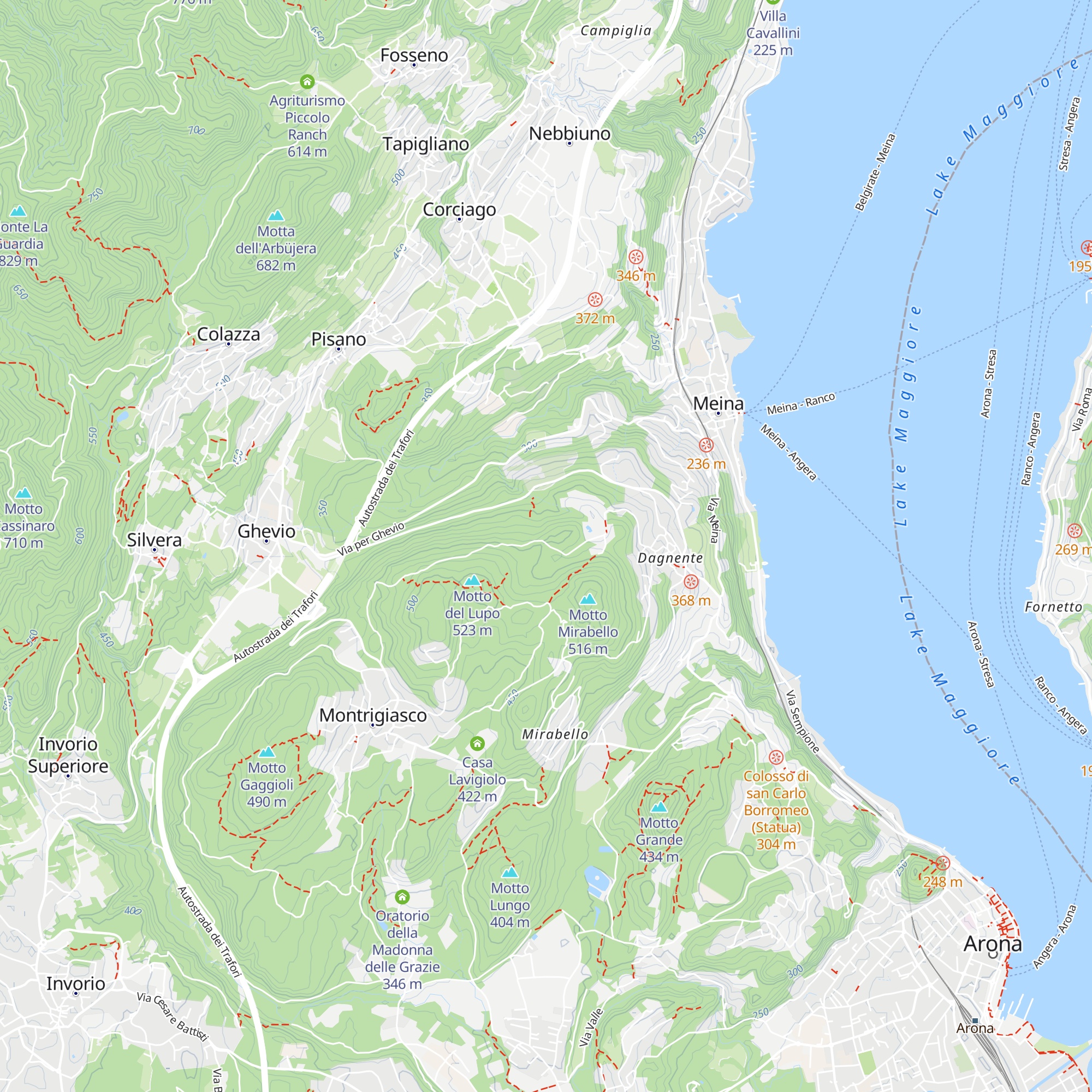 Cascine Stevan map