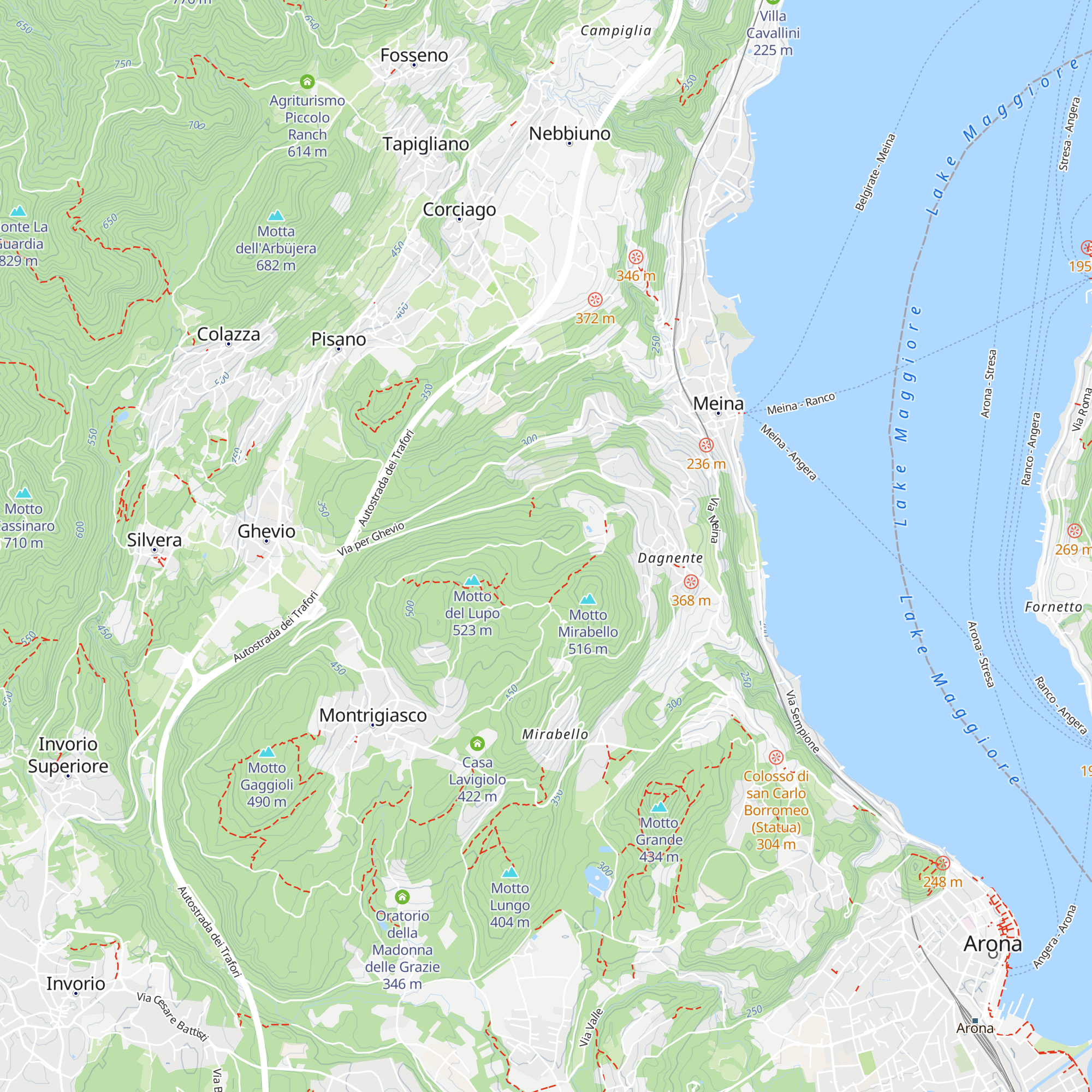 Cascine Stevan map
