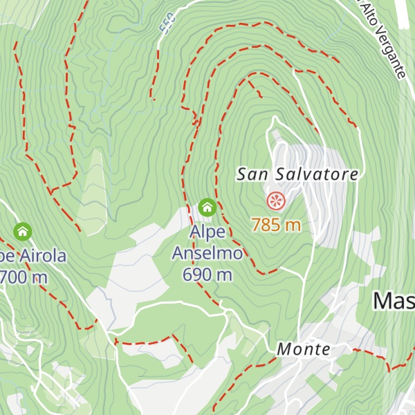 Map of Alpe Anselmo