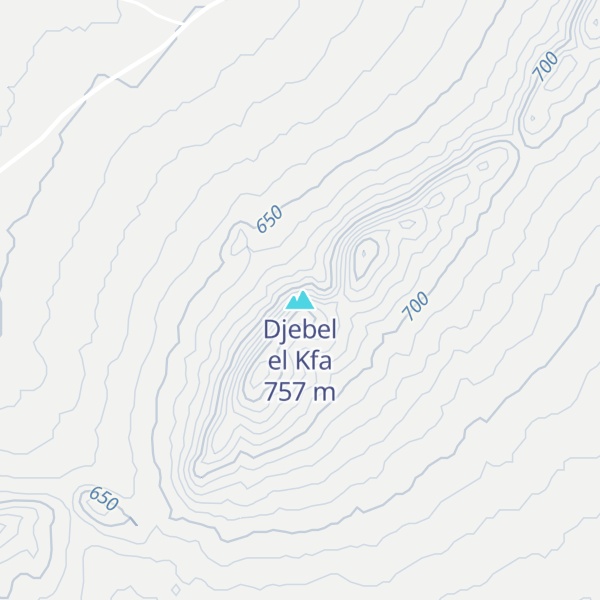 Map of Djebel el Kfa