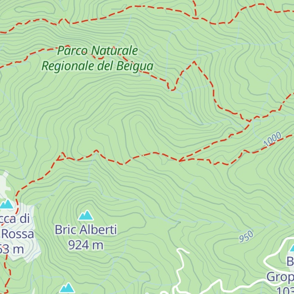 Map of Rocche Becche