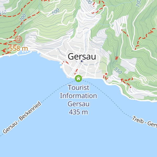 Map of Tourist Information Gersau
