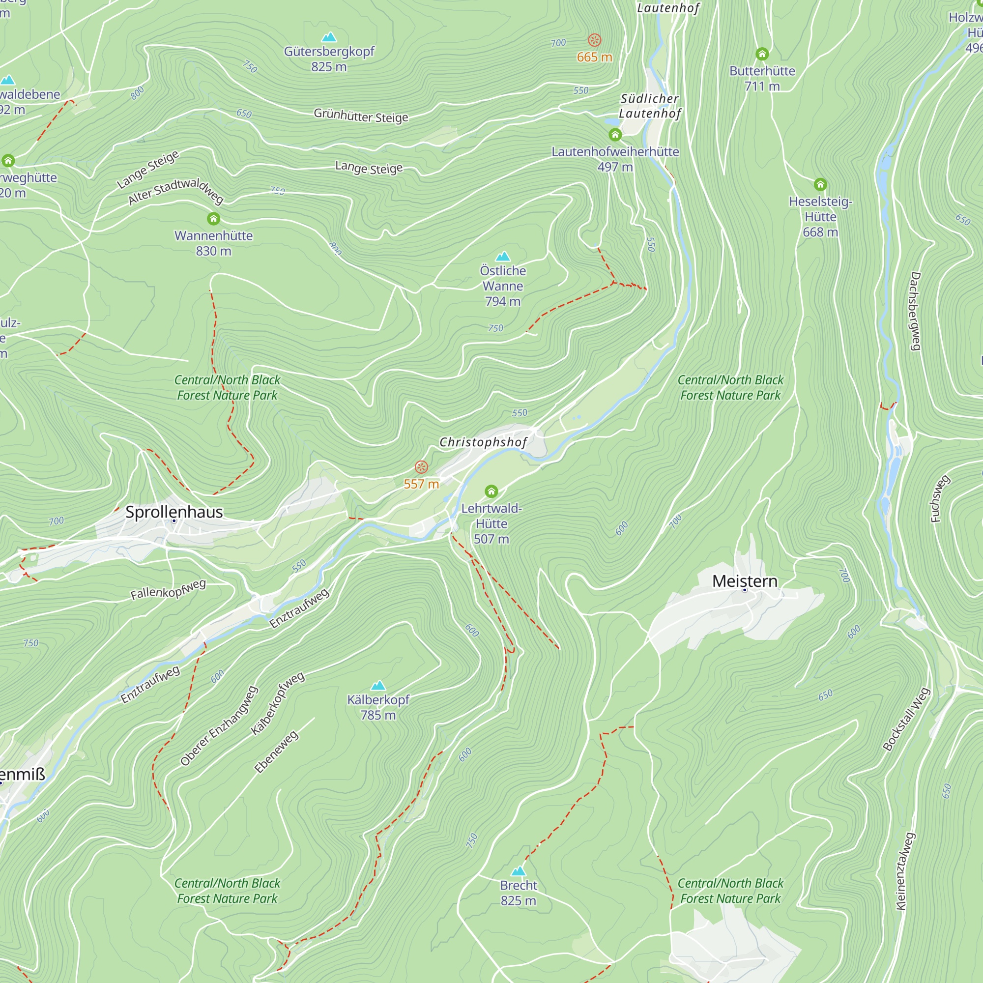 Lehrtwald-Hütte map