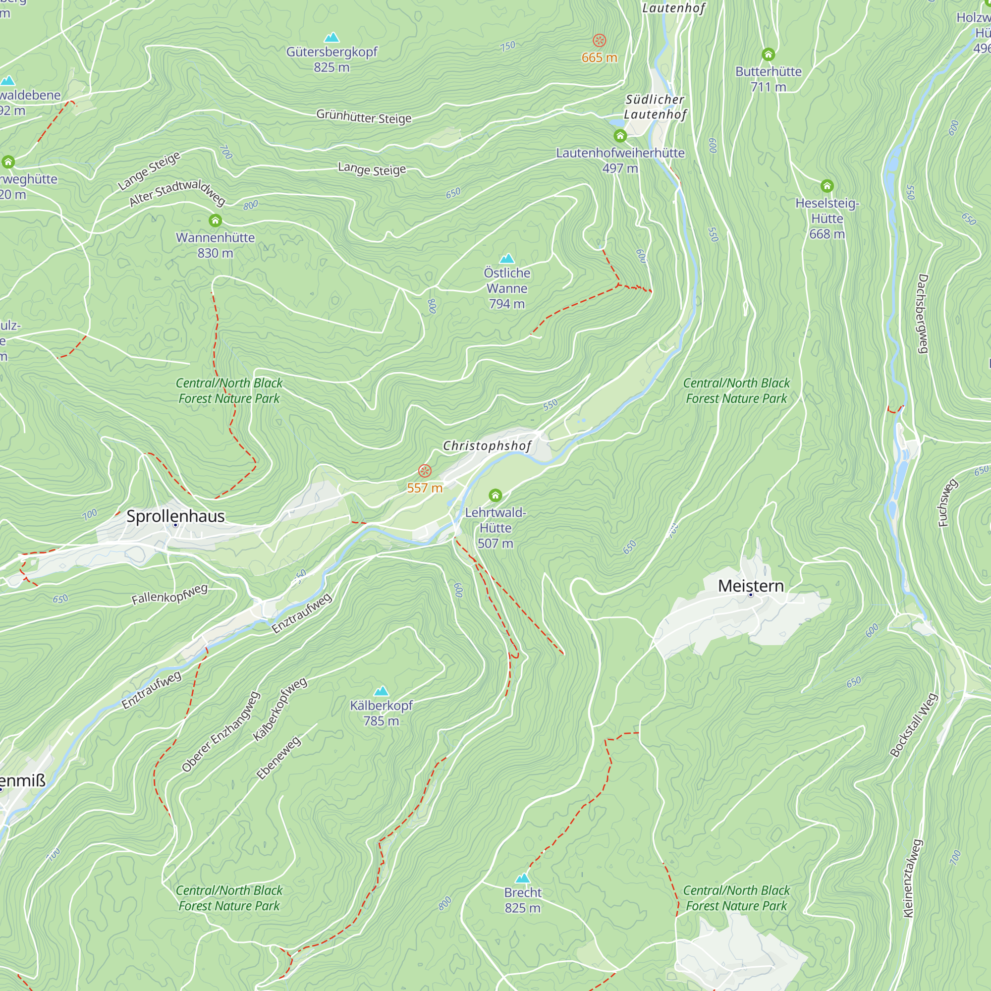 Lehrtwald-Hütte map