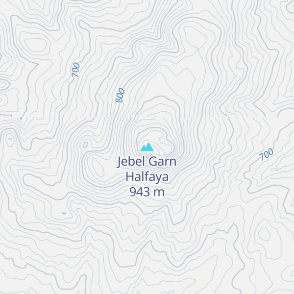 Map of Jebel Garn Halfaya