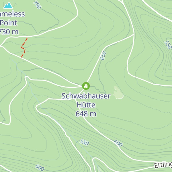 Map of Schwabhauser Hütte