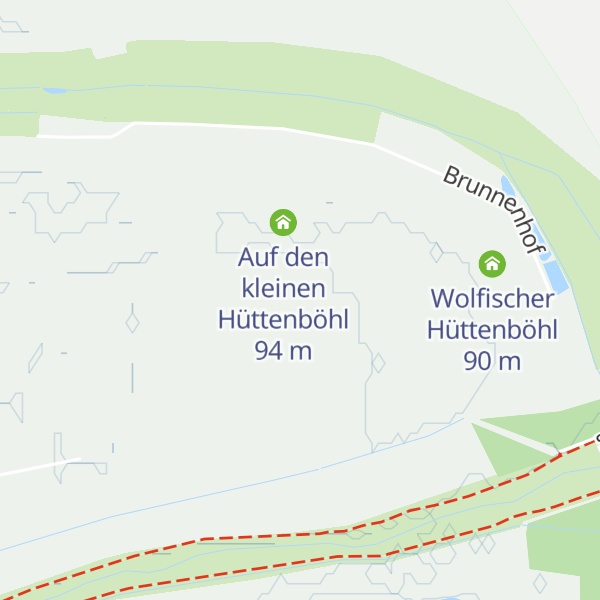 Map of Weidenloch beim großen Hüttenböhl