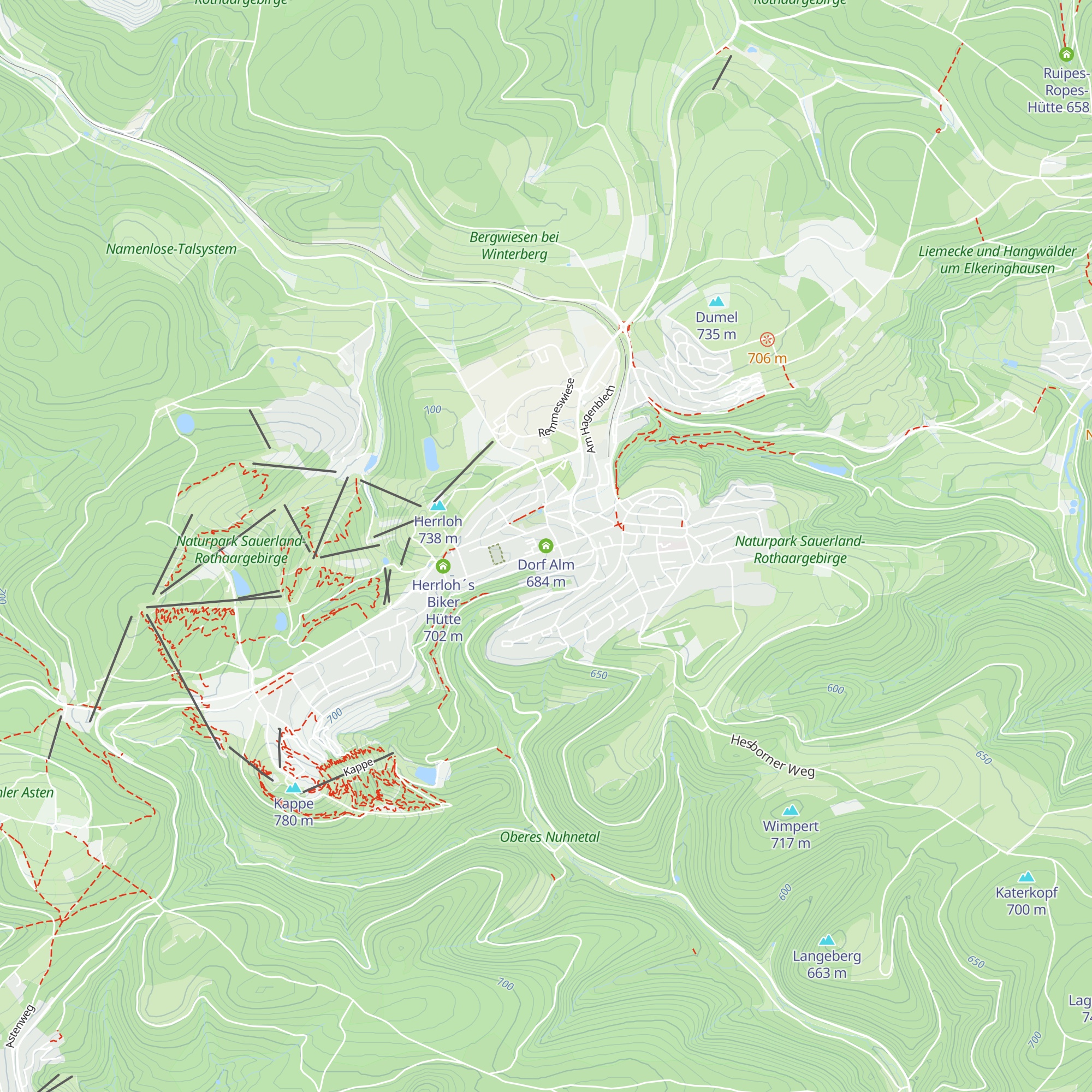 Dorf Alm map
