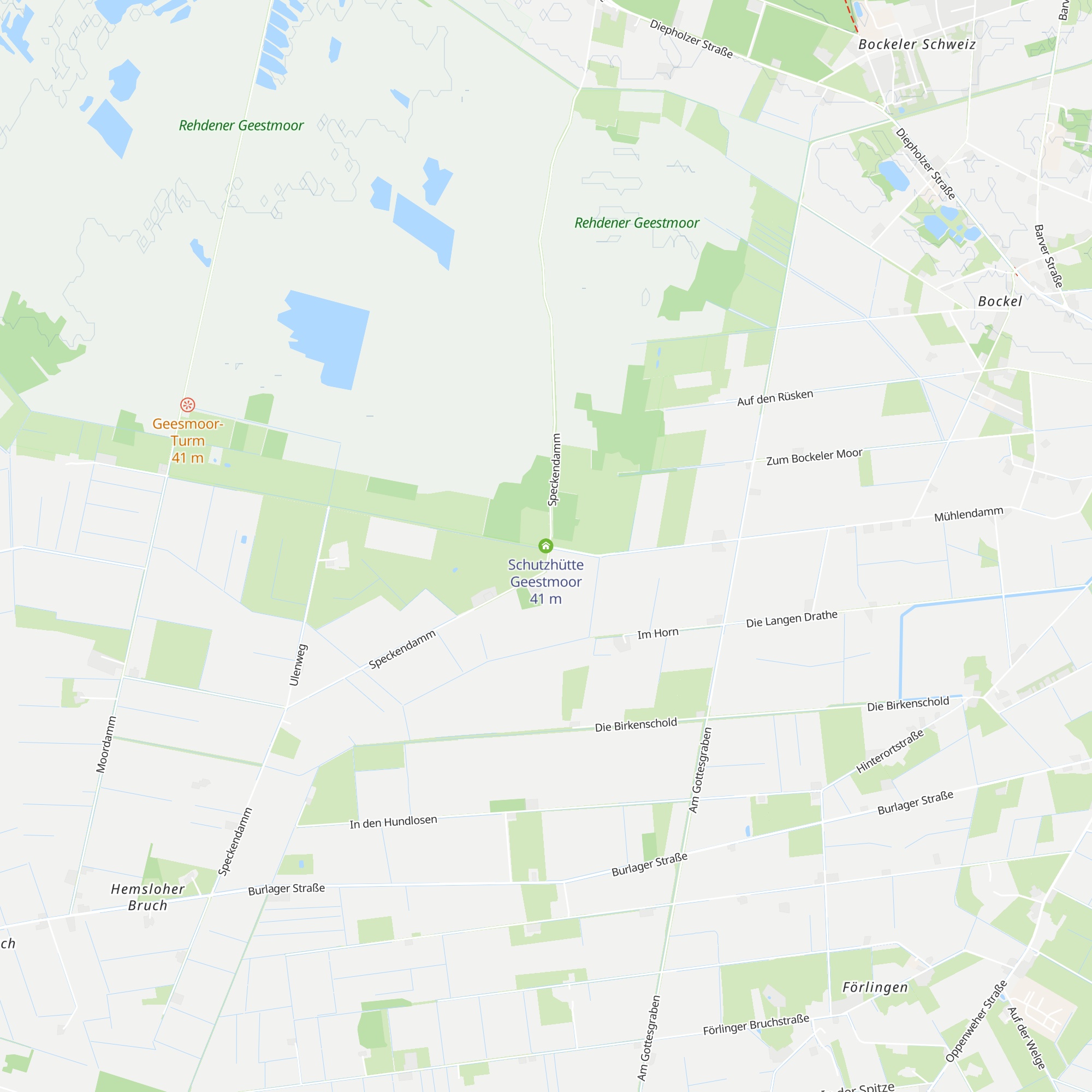 Schutzhütte Geestmoor map