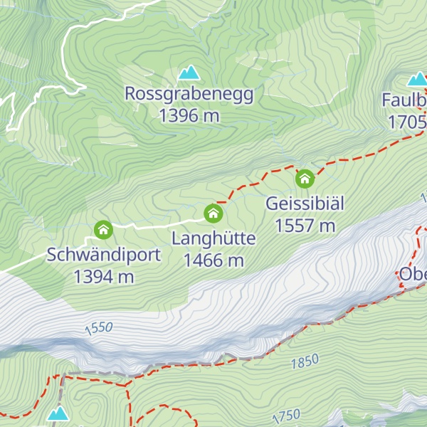 Map of Langhütte