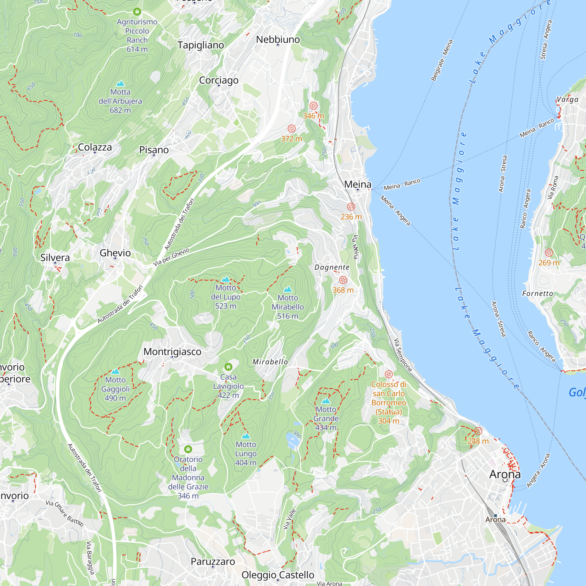 Motto Valigi map