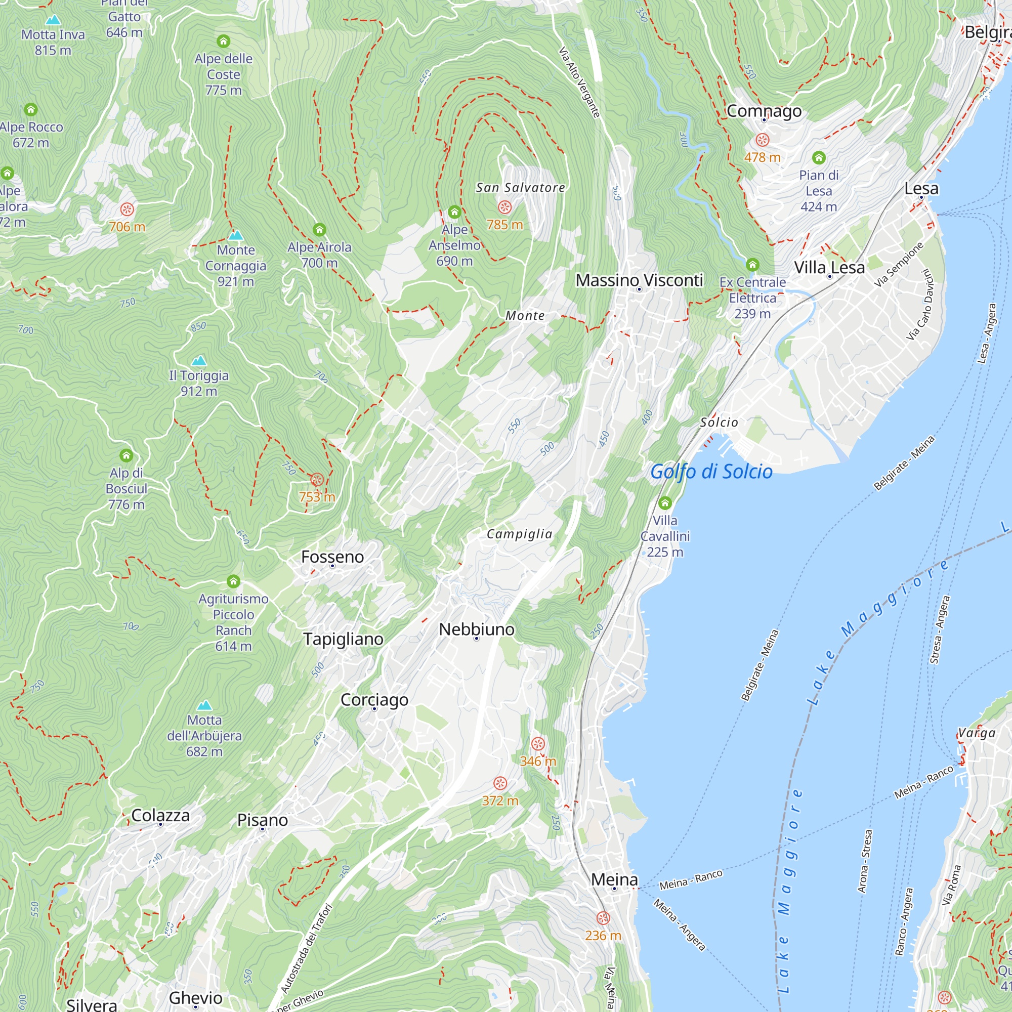 Villa Cristina map