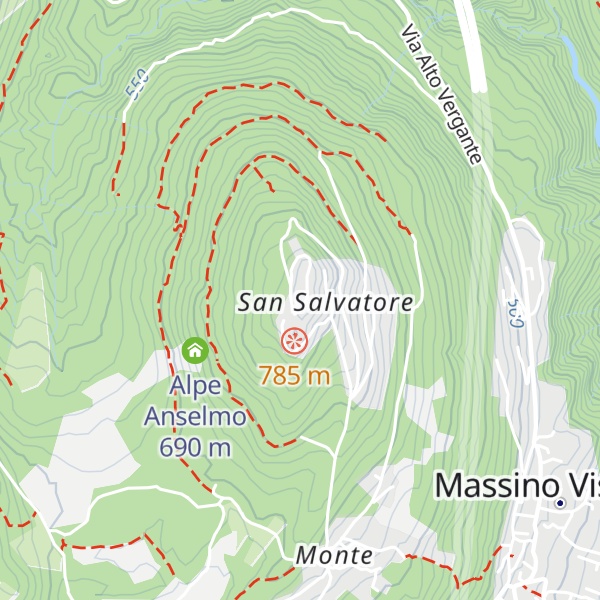 Map of Monte San Salvatore