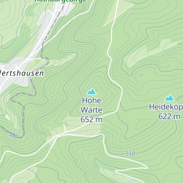 Map of Hohe Warte