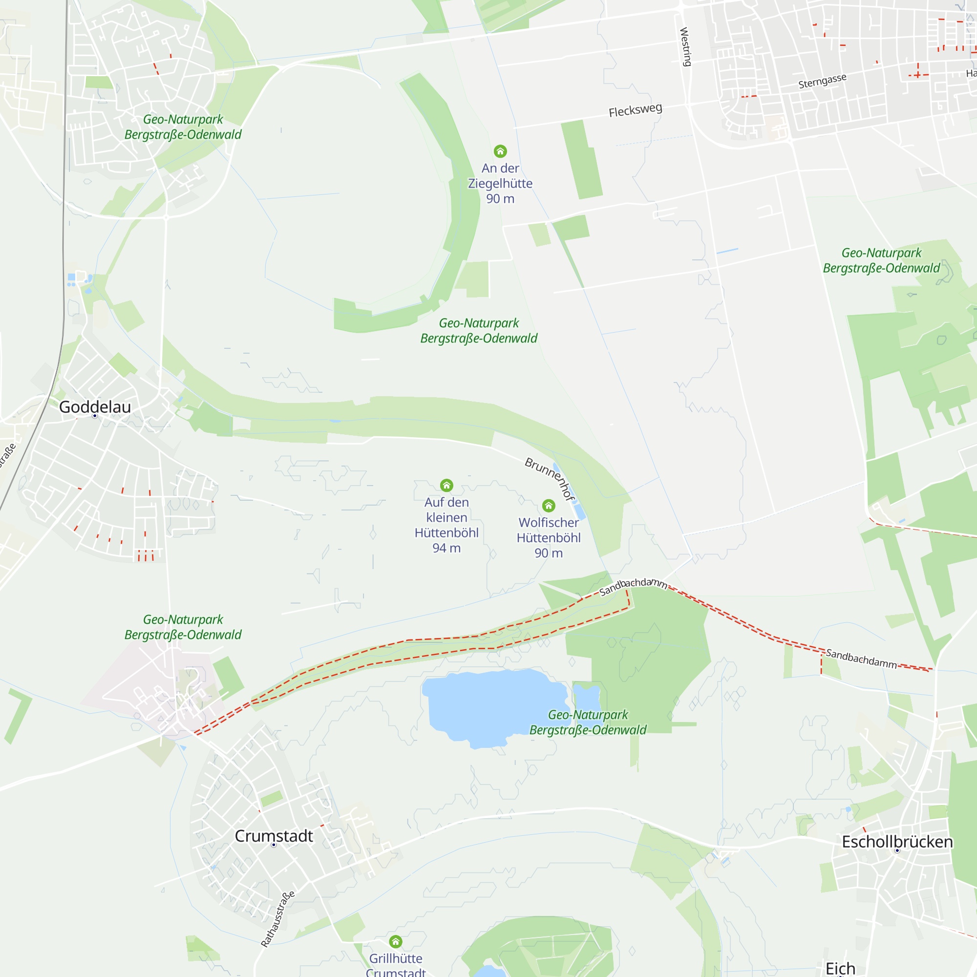 Auf den großen Hüttenböhl map