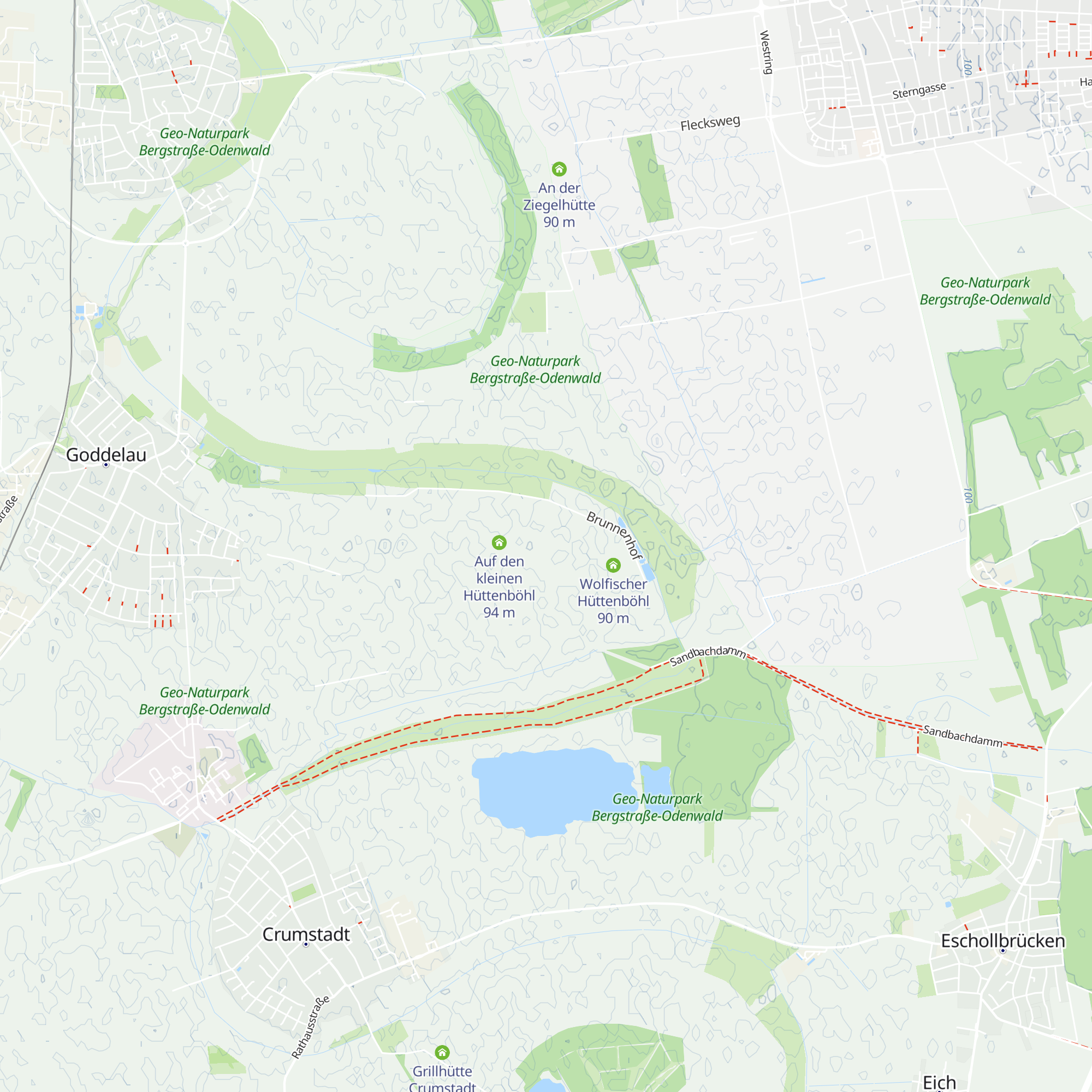 Auf den großen Hüttenböhl map