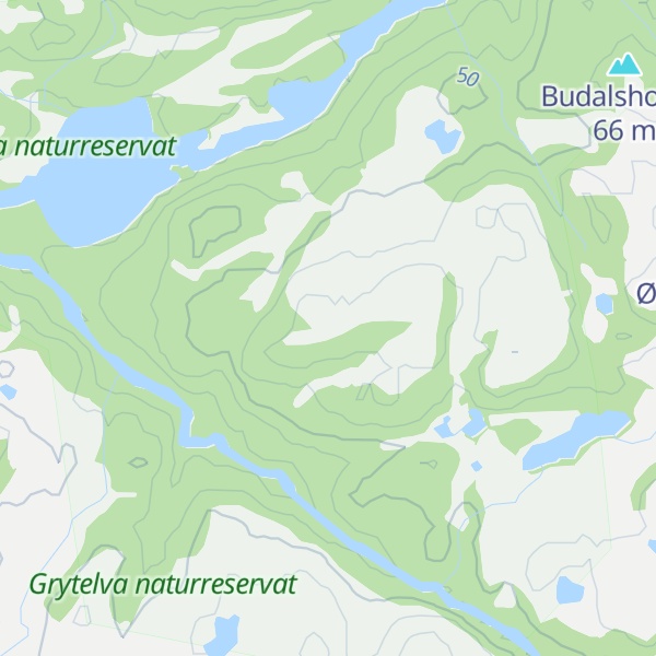 Map of Aunåsen
