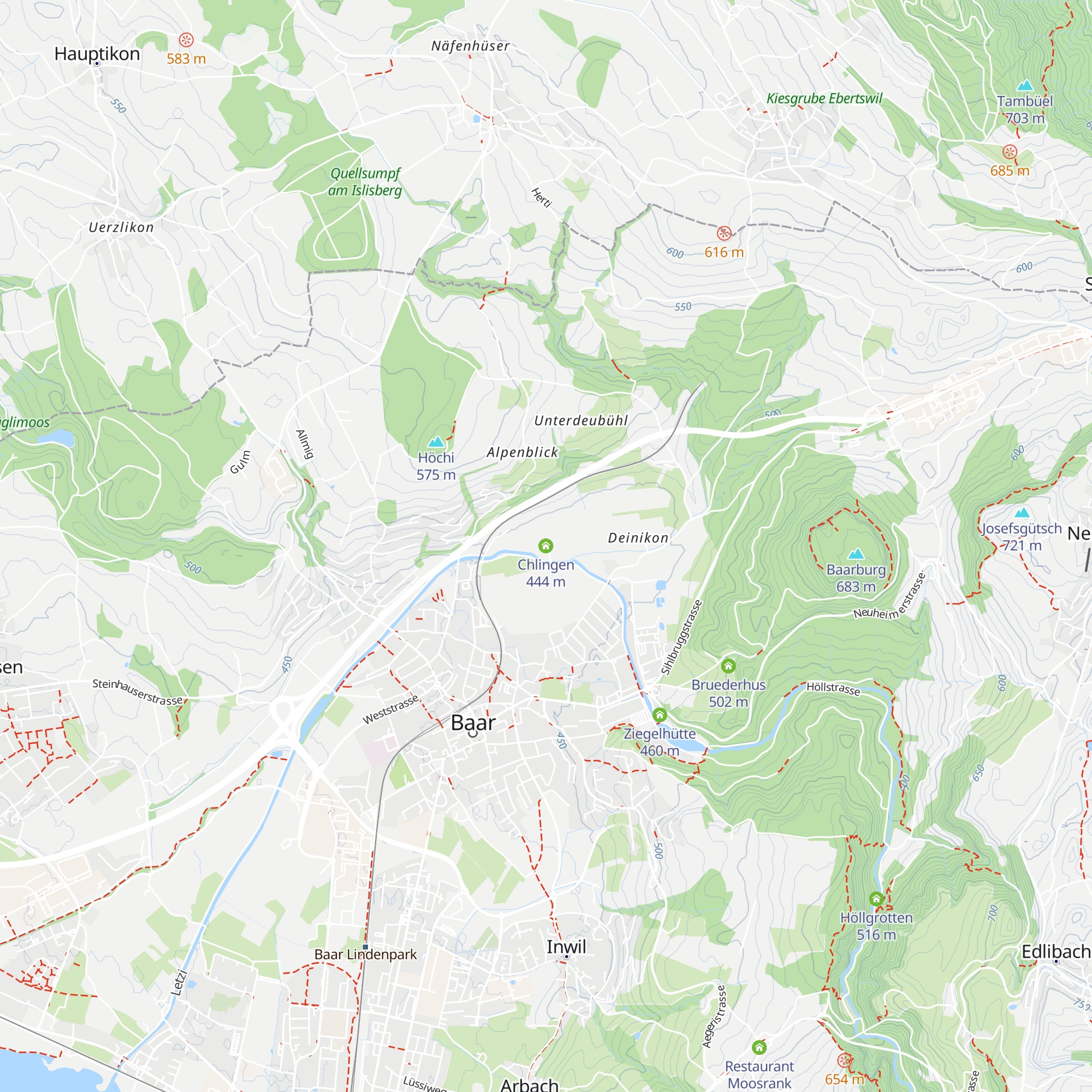 Chlingen map