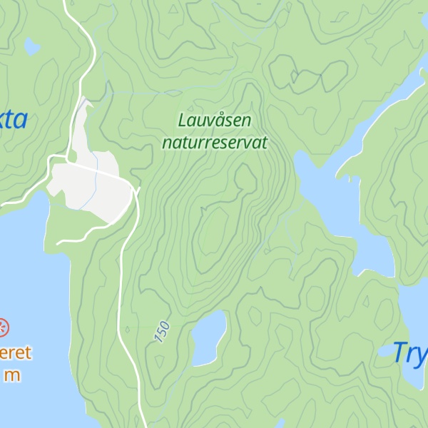 Map of Lauvåsen