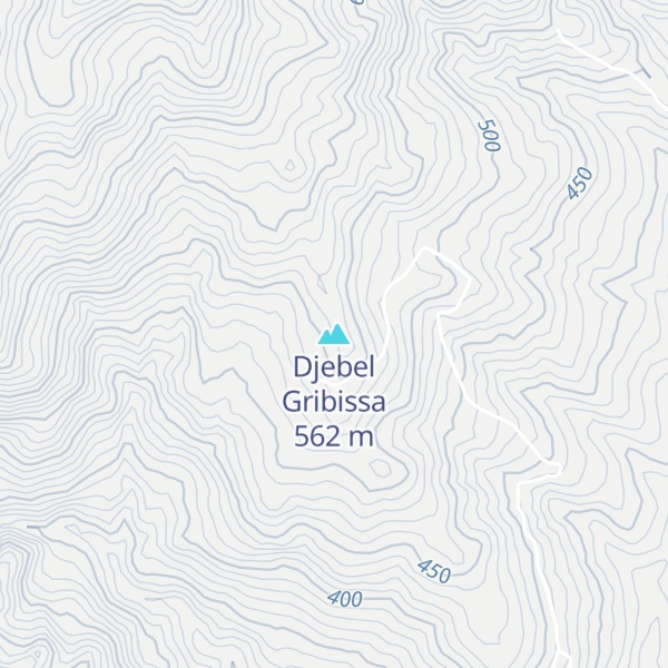 Map of Djebel Gribissa