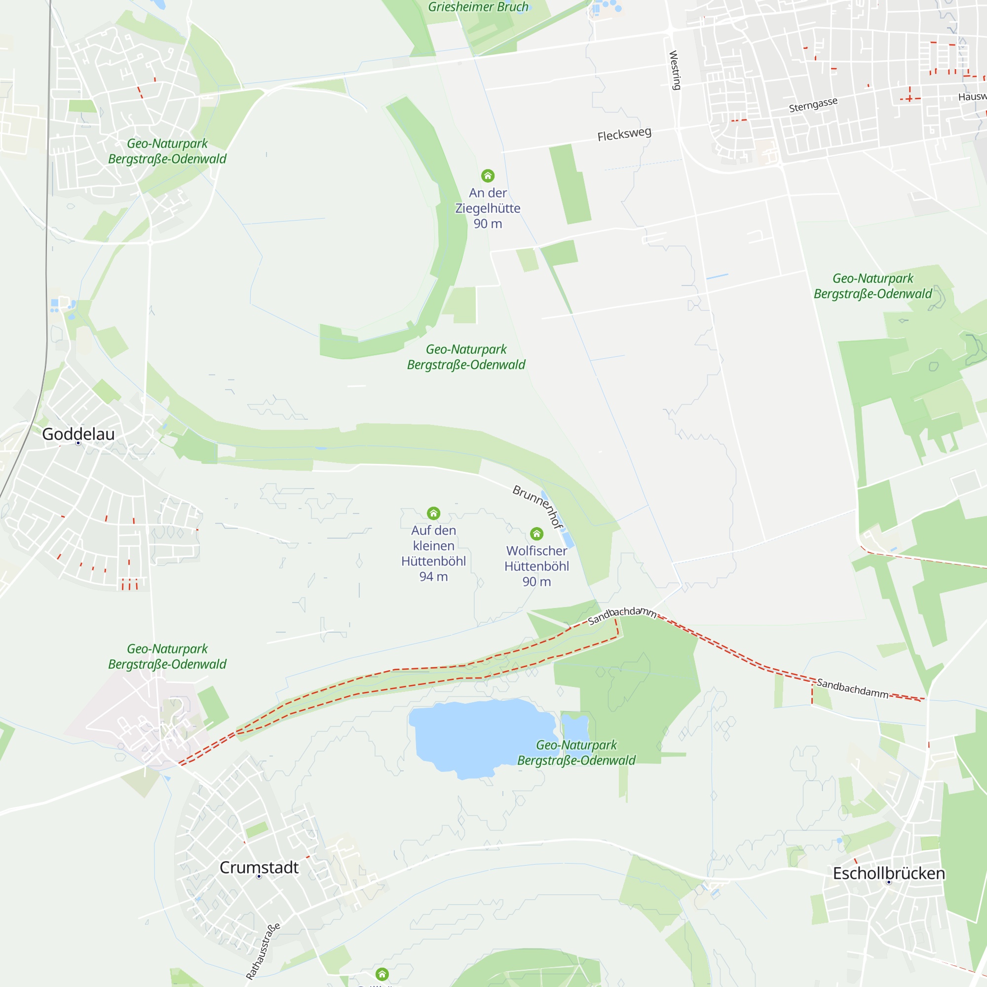 Am kleinen Hüttenböhl map
