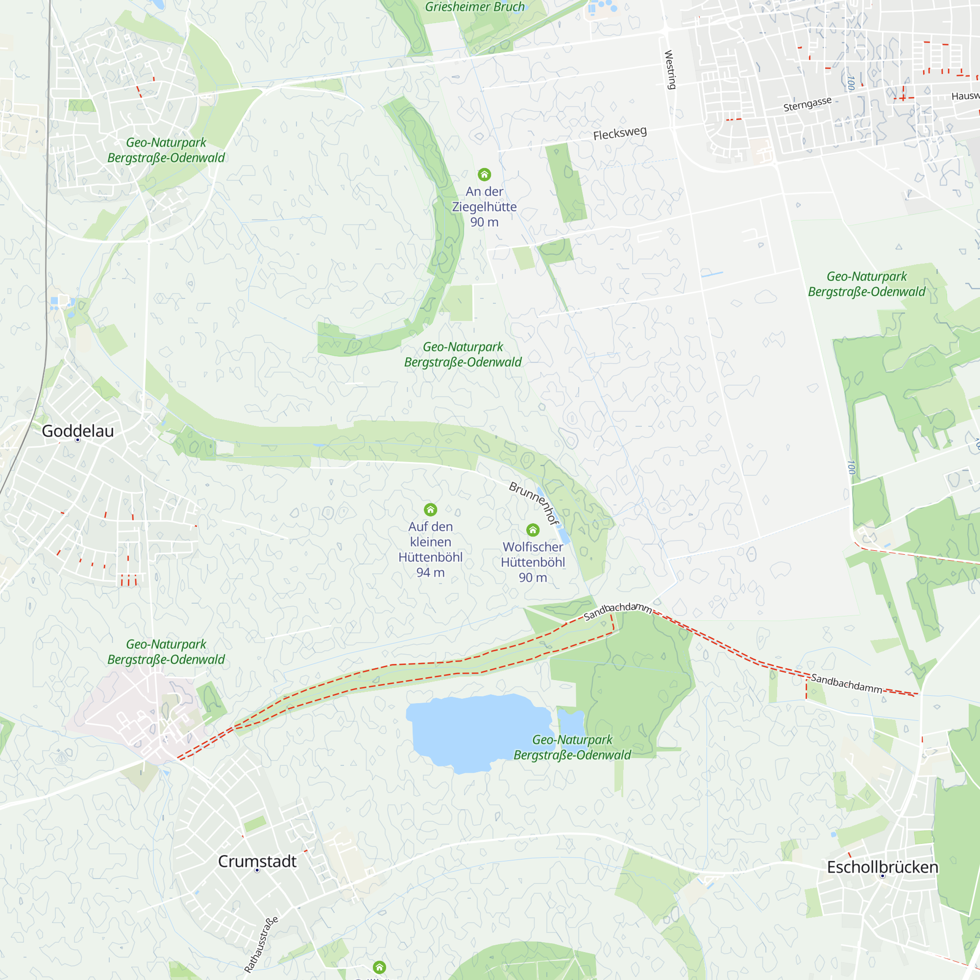 Am kleinen Hüttenböhl map