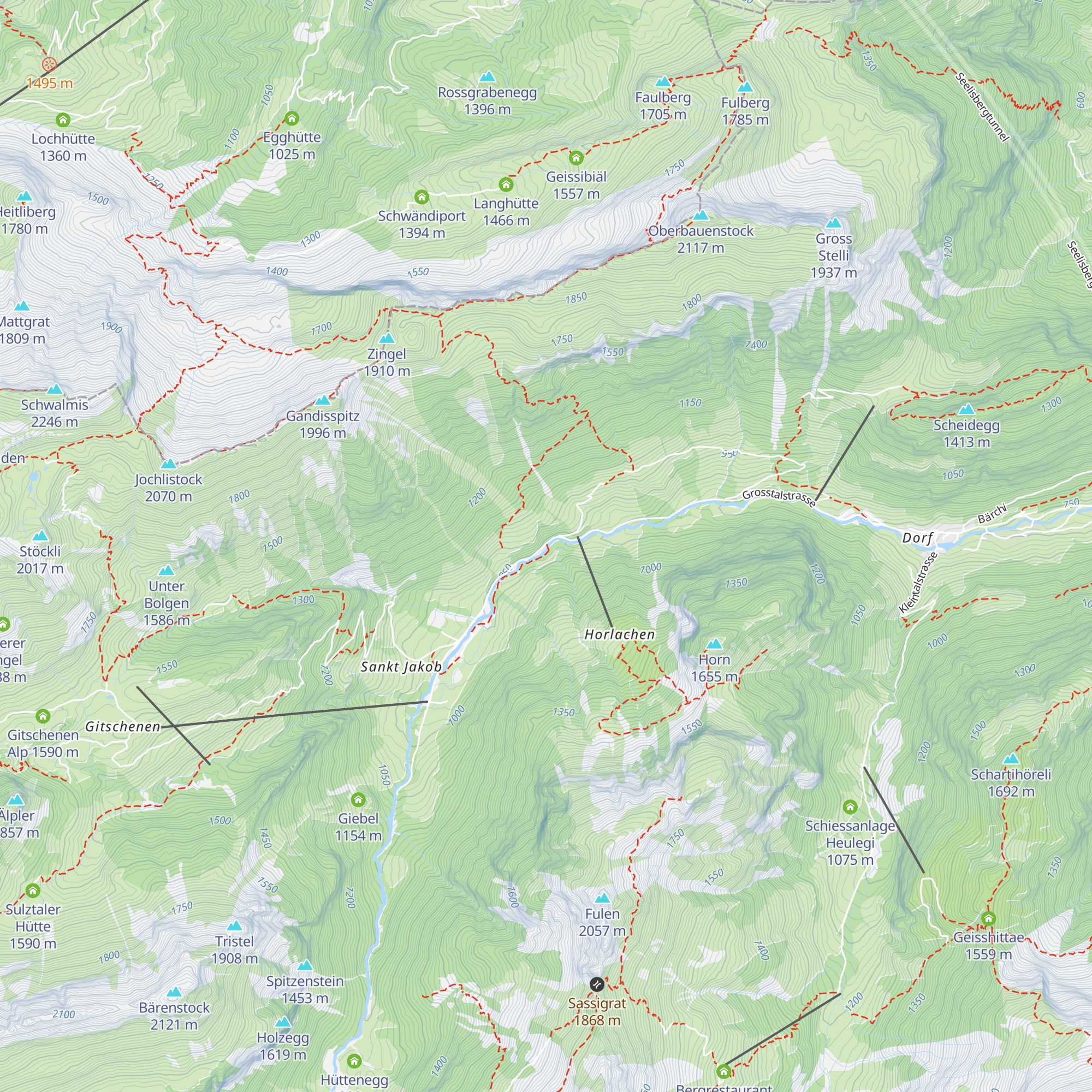 Posten Erlebnisweg "Urchigs Handwärch" map