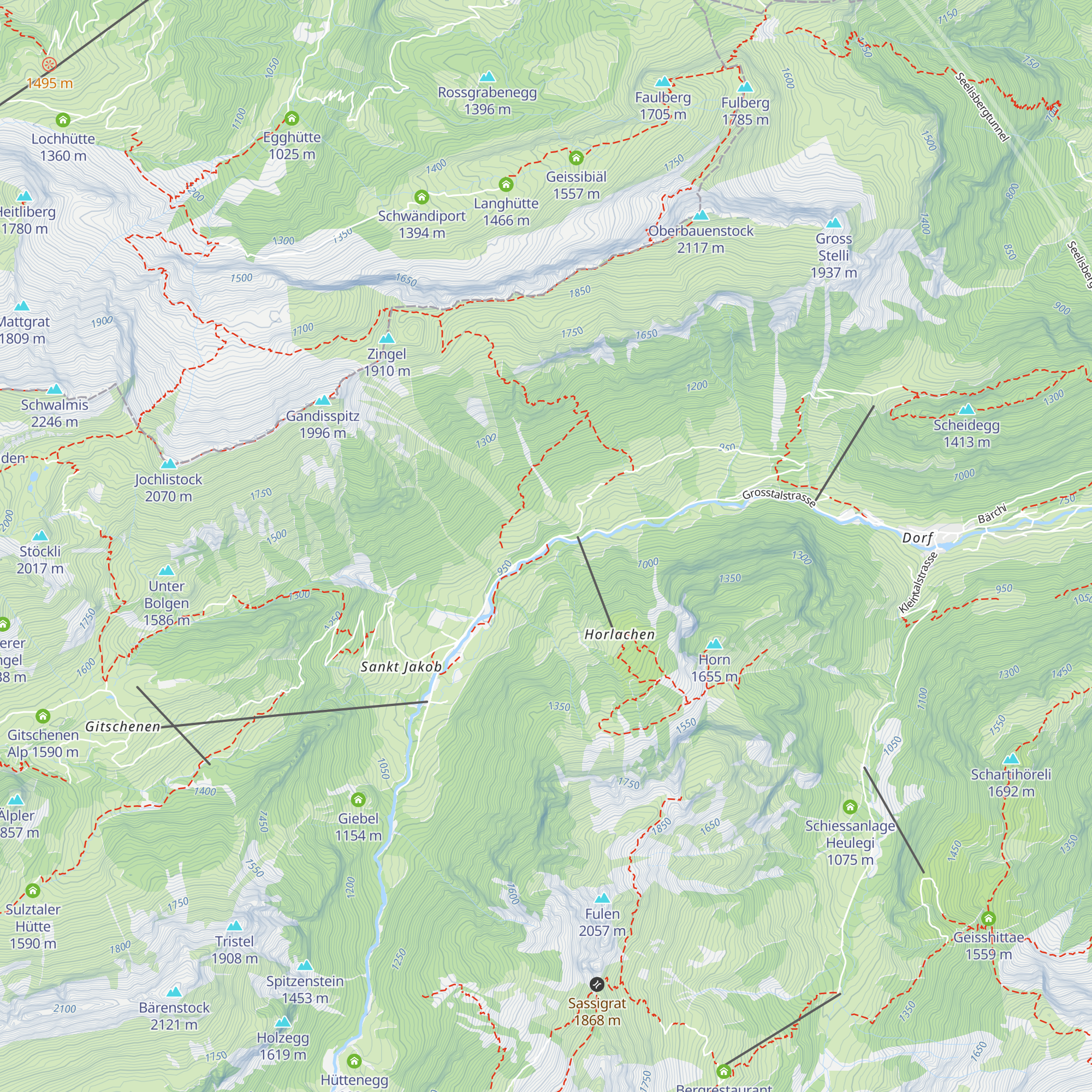 Posten Erlebnisweg "Urchigs Handwärch" map