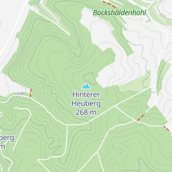 Map of Hinterer Heuberg