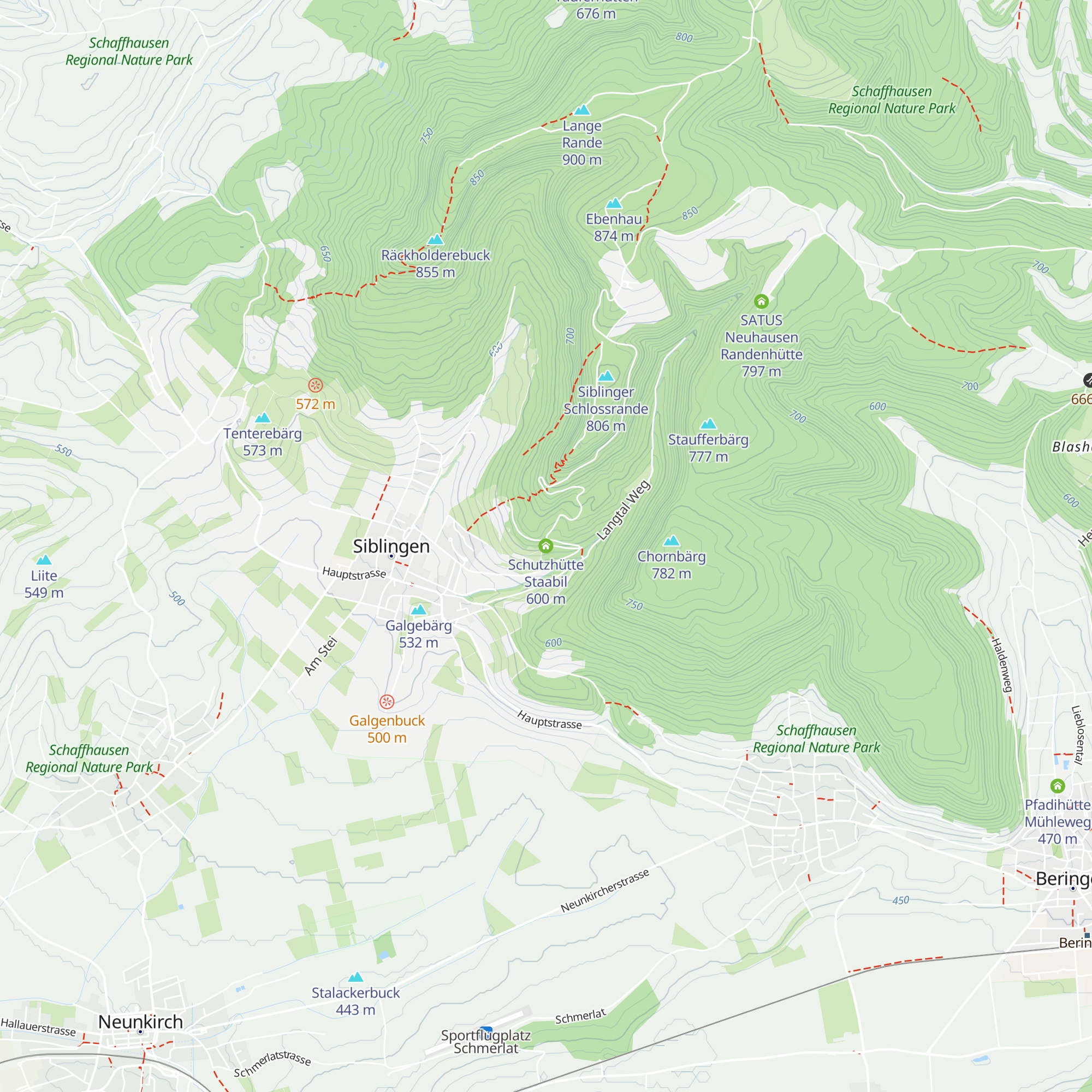 Schutzhütte Staabil map