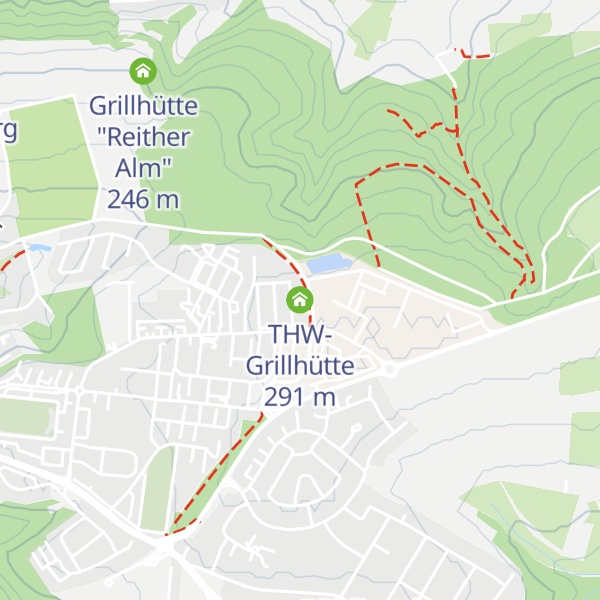 Map of THW-Grillhütte