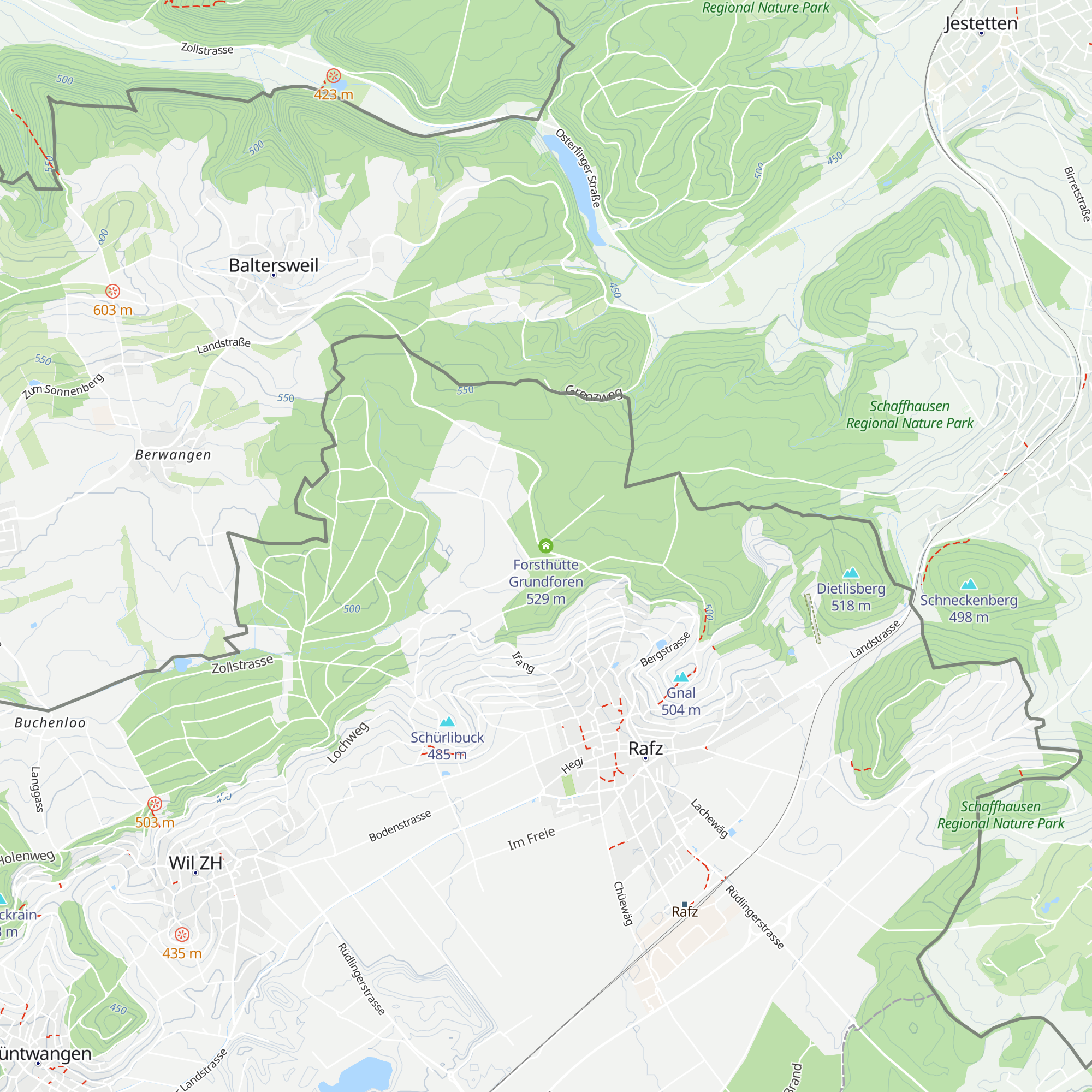 Forsthütte Grundforen map
