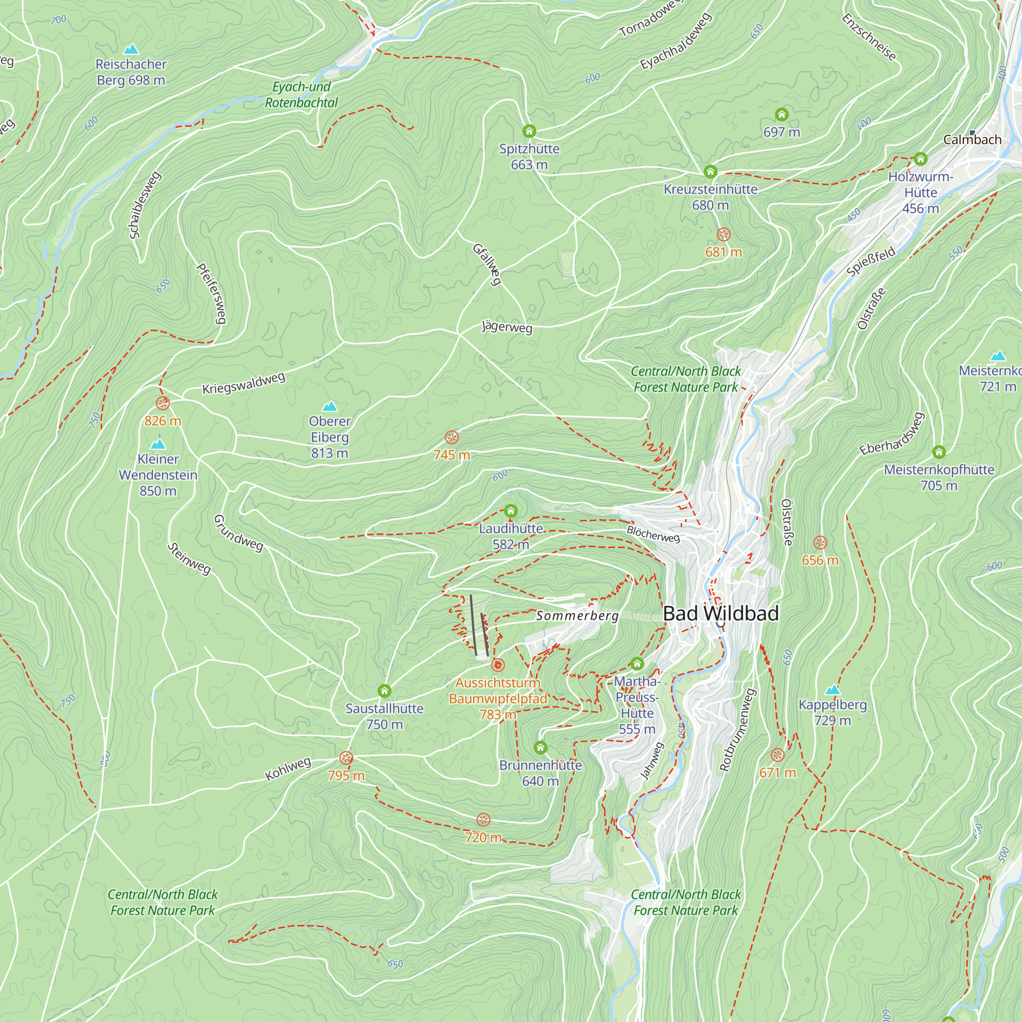 Laudihütte map