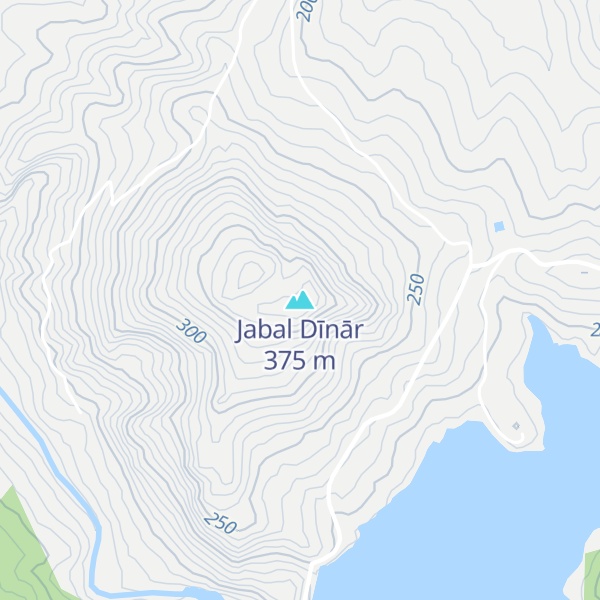 Map of Jabal Dīnār