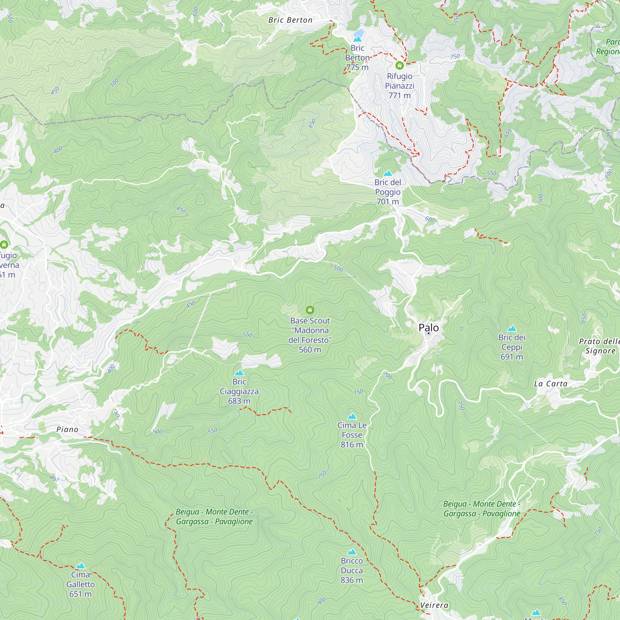 Base Scout "Madonna del Foresto" map