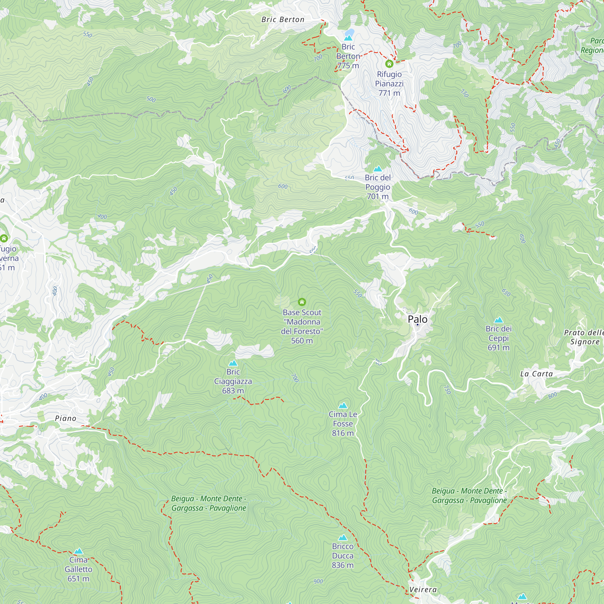 Base Scout "Madonna del Foresto" map