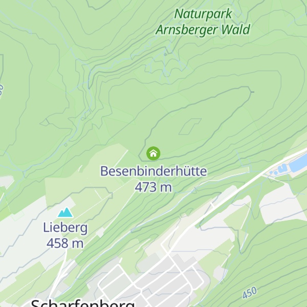 Map of Besenbinderhütte