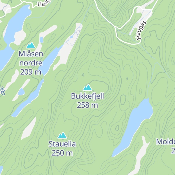 Map of Bukkefjell