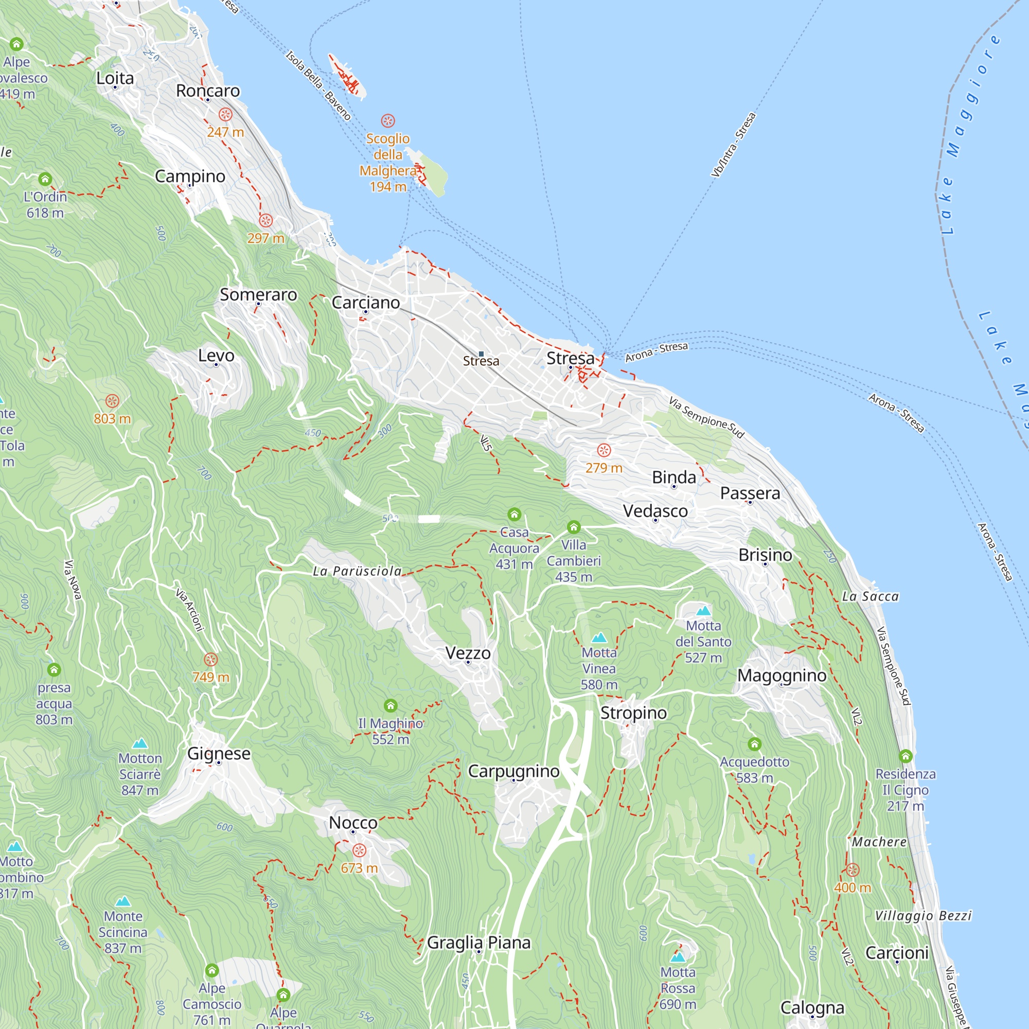 Casa Acquora map